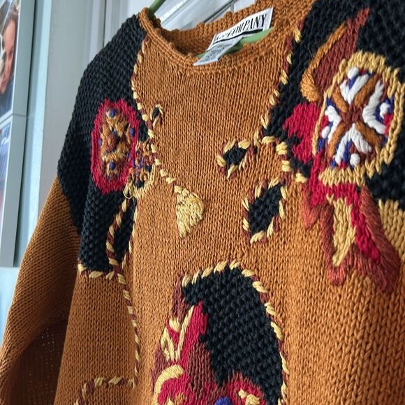 Vintage Women's Tunic Sweater with Embroidered Design - Size M - Picture 11 of 11